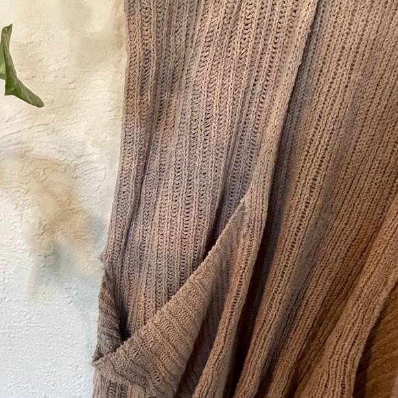 FREE PEOPLE CHUNKY COTTON CARDIGAN SWEATER - Picture 2 of 7